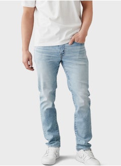 Buy Airflex+ Light Wash Straight Jeans in UAE