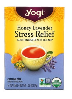 Buy Stress Relief, Honey Lavender, Caffeine Free, in Saudi Arabia