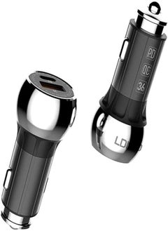 اشتري LDNIO C1 - Car Charger With Type-C Cable - Black في مصر