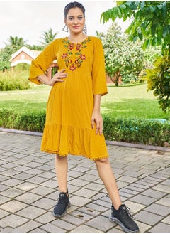 Buy Embroidered Rayon Summer Wear Kurti in UAE