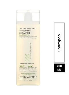 Buy Refreshing shampoo with tea tree extract for triple hair treatment 250ml in Saudi Arabia