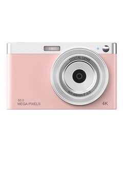 اشتري Compact 4K Digital Camera Video Camcorder 50MP 2.88Inch IPS Screen Auto Focus 16X Zoom Anti-shake Face Detact Smile Capture Built-in Flash with 32G Memory Card في السعودية