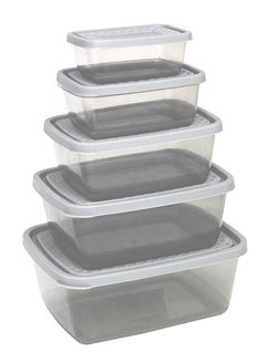 Buy Solitaire Microwave Safe Food 5 Pcs Set Container in UAE
