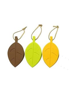 Buy Kid'S Creative Leaves Shaped Silicone Door Stopper  Set Of 3 Pieces  2724643568977 in Egypt