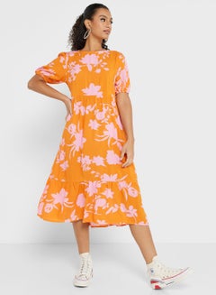 Buy Printed Midi Dress in Saudi Arabia
