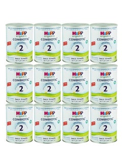 Buy HiPP Organic Combiotic Infant Formula food with Milk, 800 g (2nd STAGE, PACK OF 12) in UAE