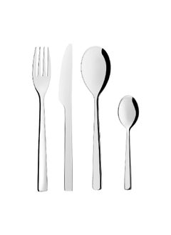 Buy 24-Piece Stainless Steel Deka Cutlery Set Silver 5.3 x 23 x 13 cm 176906 in Saudi Arabia