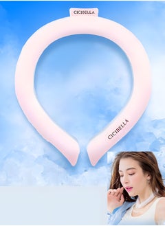 Buy Reusable Neck Cooling Ring - Ice Cooling Neck Wraps for Summer Heat - Wearable and Hands-Free Neck Cooling Tube - Sports Neck Cooler for Outdoor Indoor (Cherry Pink) in Saudi Arabia