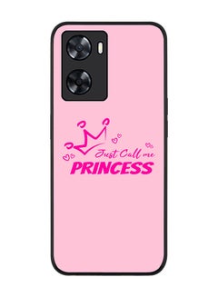 اشتري Rugged Black edge case for Oppo A57 4G/Oppo A77 4G/Oppo A77s Slim fit Soft Case Flexible Rubber Edges Anti Drop TPU Gel Thin Cover - Just call me princess في الامارات