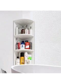 Buy Bathroom Organization Corner Shelf，Multi Functional Bathroom Storage Rack, 65*20*20CM,WHITE in Saudi Arabia