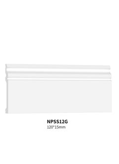 Buy Polystyrene Skirting Board/Baseboard - Size: 12*1.5*240 cm - 5 Pieces in Saudi Arabia