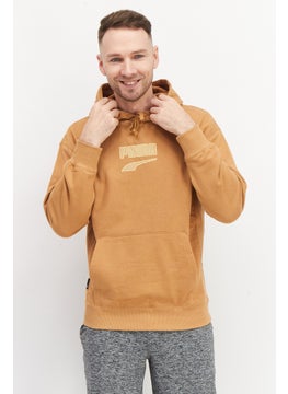 اشتري Men Relaxed Fit Long Sleeve Outdoor Sweatshirt, Tan في الامارات