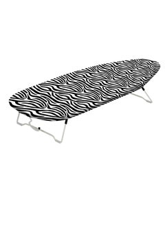 اشتري Table Top Mesh Ironing Board Multicolour Ironing Table With Iron Holder Foldable And Adjustable 77x31x12cm في الامارات