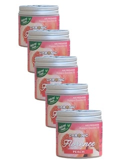 Buy Car Air Freshener Gel Natural Essential Oils Scent Peach in UAE