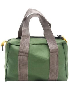 Buy 16 Inch Heavy Duty Canvas Tool Bag, Portable Wide Mouth Tool Bag, Large Capacity Handbag, Rugged Tool Organizer Tote Bag, Suitable for Plumbers, Electricians, Carpenters, Handymen (Green) in UAE