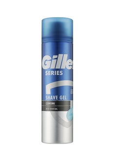 اشتري Gillette Series Shaving Gel Cleansing with Charcoal Sensitive Skin 200ml في الامارات