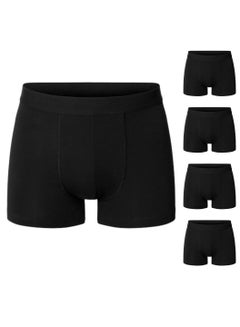 Buy Men Black Underwear Boxer Brief Pack of 5 in Saudi Arabia