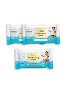 Buy Xtrahydrating™ Wipes Xtrathick™ With Xtra Moisture ; Doctor Tested Best Wipes (Unscented) ; 3.5X Moisture Vs.Ordinary Wipes; 72 Wipes Pack Of 3 216 Pcs ;Best Baby Wipes For Newborns in UAE