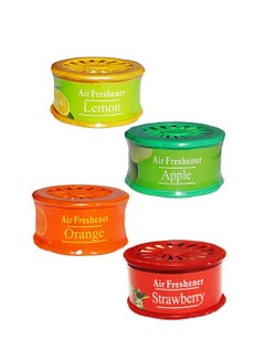 Buy Interior Odor Eliminator Cologne Car Air Freshner And Aromatherapy Diffuser (Orange/Lemon/Apple/Strawberry) in UAE