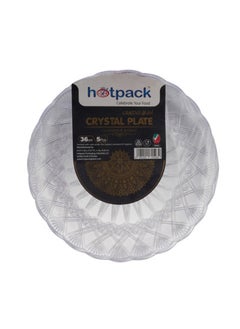 Buy 5 Pieces Hotpack Crystal Clear Plate 36 cm in Saudi Arabia