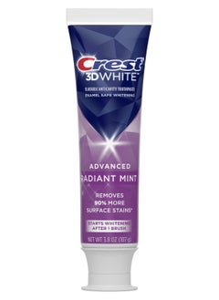 اشتري Crest 3D White Toothpaste Radiant Mint 107g في الامارات