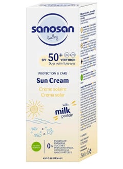 Buy Sunscreen With High Protection Factor 50+ For Infants  Children And Adults  Characterized By A Pleasant Texture That Absorbs Quickly And Boes Not Leave A Water Resistant Residue 75 ml in Saudi Arabia