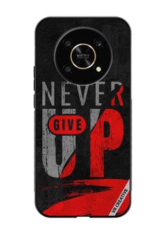 اشتري Protective Case Cover For Honor X9 5G Never Give Up Design Multicolour في الامارات