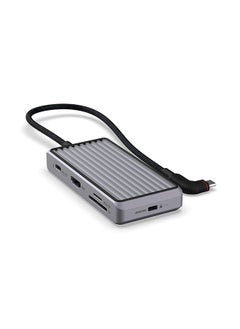 Buy Unisynk USB-C Hub 8-in-1 with HDMI 4K@60Hz, 100W USB-C PD, 2 USB-A 3.0 ports, USB-C 3.0 port, Ethernet and SD/MicroSD Card slots, for MacBook, laptops, iPad, Android and more in UAE