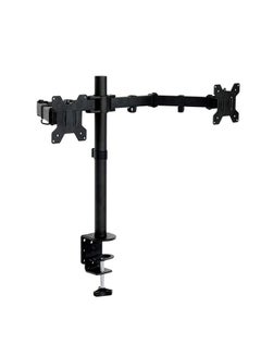 Buy Dual Monitor Desk Mount,Dual Monitor Stand Holds 2 Monitors up to 33 inches, Fully Adjustable Dual Monitor Arm, VESA 75 * 75/100 * 100mm, Each Arm Holds up to 8 kg with C Clamp Base in Saudi Arabia
