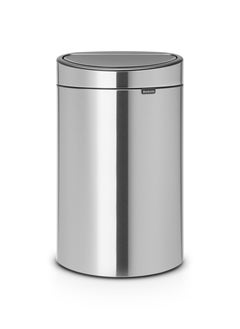 Buy Stainless Steel Touch Bin 40 litre with Plastic Inner Bucket in UAE