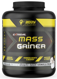 Buy Body Builder Extreme Mass Gainer, Cookies and Cream,  11 Servings - 2.27 Kg in Saudi Arabia