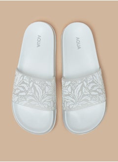 Buy Women's Printed Slip-On Slides in Saudi Arabia