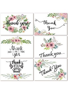 اشتري Thank You Cards With Envelopes Set Thank You Cards Small Businessbaby Shower Thank You Cards Wedding Thank You Cards Greenery Floral Style100 Bulk Pack في الامارات