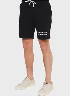 Buy June Men Printed Short Black in UAE