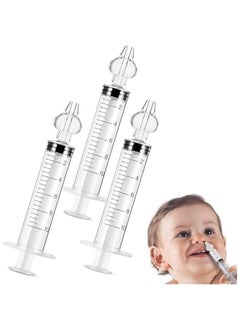 Buy Baby Nasal Aspirator Professional Rinse Syringe, 6-Pack Baby Nasal Irrigator System Nose Wash Syringe Portable Infant Nose Cleaner Quick Rinse Device, Nose Sucker for Kids Children (Transparent) in Saudi Arabia