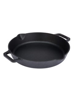 Buy Meyer Cast Iron 26CM Frypan With 2 Side Handle | Cast iron Frypan | Skillet in UAE