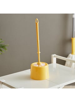 Buy Alina 2-Piece Toilet Cleaning Brush And Holder Set 32 x 14 x 7cm in UAE