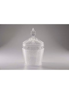 Buy Clear Acrylic Diamond Bucket with Cover in UAE