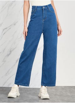 Buy Straight Leg Jeans with Pockets in Saudi Arabia