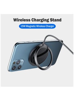 Buy 15W for Magsafe Magnetic Wireless Charger for iPhone 12 Fast Wireless Charging Stand in Saudi Arabia
