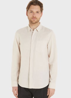 اشتري Linen Regular Fit Shirt في السعودية