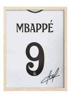 Buy Kylian Mbappe Real Madrid Autographed Jersey - Framed Poster 30x40cm - Football Memorabilia, Soccer Collectible, Gift for Fans in UAE