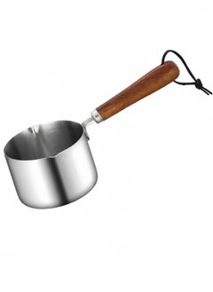 اشتري 304 Oil Pouring Pot Kitchen Stainless Steel Hot Oil Burning Oil Pouring Oil Pot 250ML في السعودية