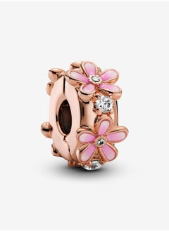 Buy Pink Daisy Spacer in Rose Gold charm for Pandora Moments Women's Bracelet in UAE