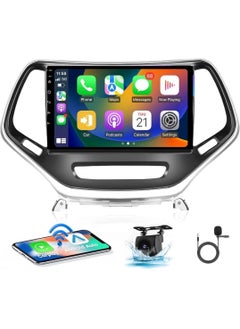 Buy VIEREX Android Car Stereo Jeep Cherokee 2013-2018 Radio Support Apple Carplay Android Auto Wireless AHD Camera included 10.1 inch QLED Touchscreen USB WiFi Bluetooth 4GB RAM 32GB 4G 8 Core in UAE