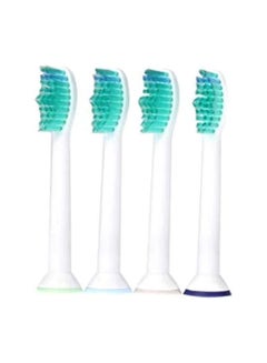 اشتري 4Pcs استبدال فرشاة الأسنان الكهربائية الرؤوس مناسبة لفيليبس Sonicare P-Hx-6014/Hx6014 استبدال فرشاة الأسنان في الامارات