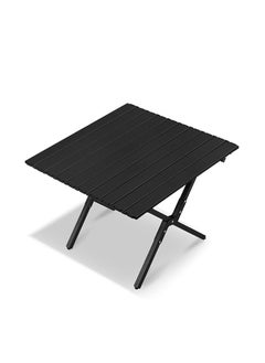 Buy Simple and Portable Carbon Steel Egg Roll Table Folding Table for 1-2 People, Suitable for Camping, Seaside, and Outdoor Activities 60*60*45CM in Saudi Arabia