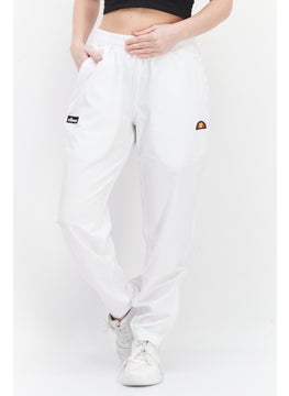 اشتري Women Regular Fit Drawstring Brand Logo Sweatpants, White في الامارات