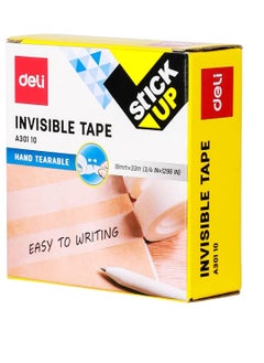 Buy 6 pcs Deli Invisible Office Tape, 33 Meter Length X 18 mm Width in UAE