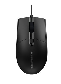 اشتري MONSTER AIRMARS KM2 Wired Mouse - Black في الامارات